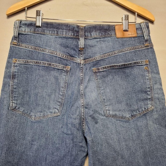 Madewell Jeans Womens 31 Blue High Rise Slim Boyjean Stretch Denim Pants Casual - Picture 5 of 16